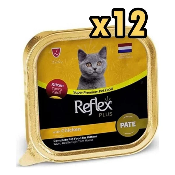 Reflex Plus Pate Tavuklu 85 Gr 12'li Yavru Konserve Kedi Maması - Görsel 2