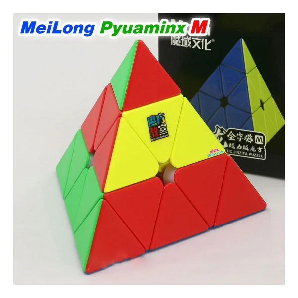 Hediyecik Moyu Speed Pyraminx Mıknatıslı Manyetik Zeka Küpü Akıl Küpü Küp Stickerless - Görsel 2