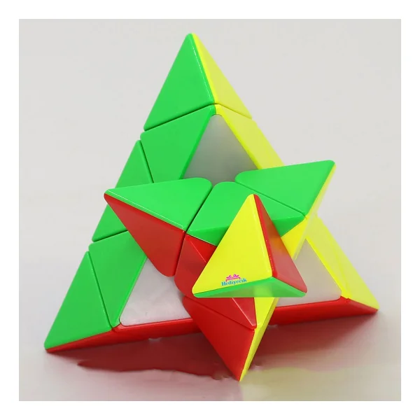 Hediyecik Moyu Speed Pyraminx Mıknatıslı Manyetik Zeka Küpü Akıl Küpü Küp Stickerless - Görsel 4