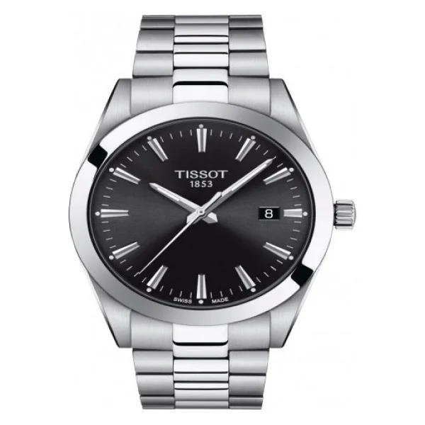 Tissot Gentleman T127.410.11.051.00 Çelik Kordon Siyah Erkek Kol Saati - Görsel 3