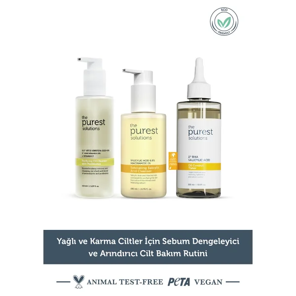 The Purest Solutions Yağlı Ve Karma Ciltler Için Arındırıcı Ve Sebum Dengeleyici Cilt Bakım Seti - Görsel 7