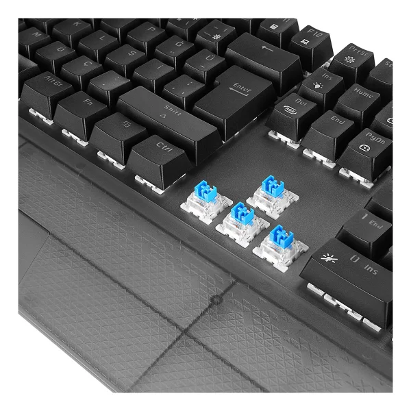 Rampage Carbon RGB Blue Switch Kablolu Mekanik Oyuncu Klavyesi - Görsel 6
