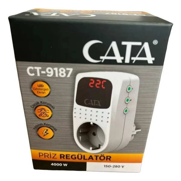 Cata Ct-9187 Kablosuz Akım Korumalı Priz - Görsel 4