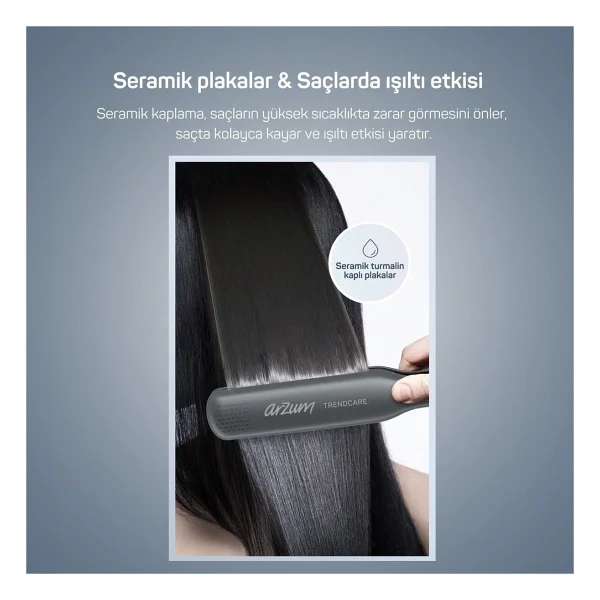 Arzum Ar5078 Trendcare Geniş Saç Düzleştirici - Görsel 5