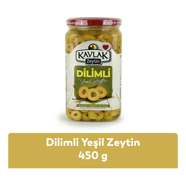 Kavlak Zeytin 450 GR YEŞİL DİLİMLİ ZEYTİN - Görsel 4