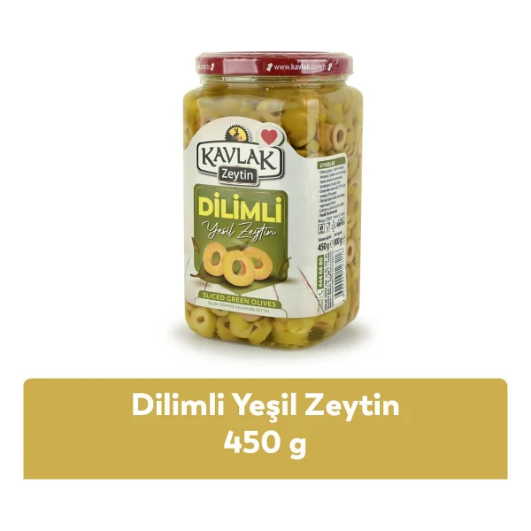 Kavlak Zeytin 450 GR YEŞİL DİLİMLİ ZEYTİN - Görsel 2