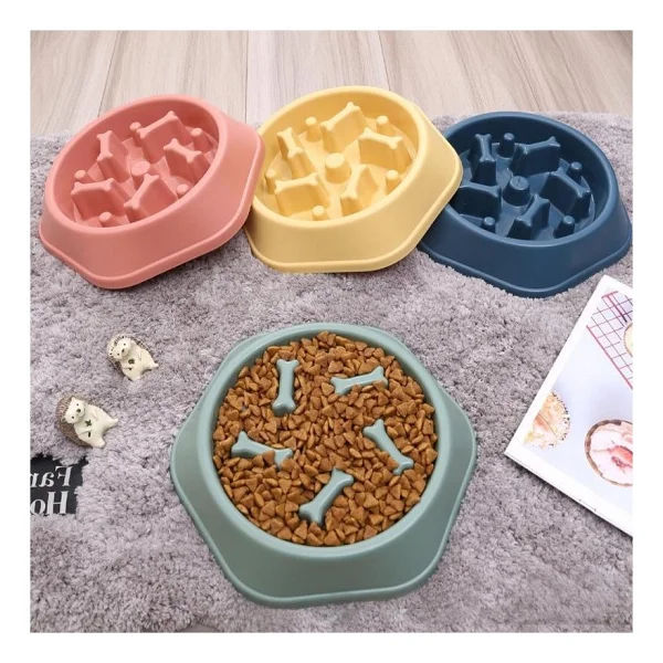 Darvinin Dükkanı Obez Kedi Köpek Mama Kabı - Labirent Mama Kabı - Yavaş Yeme Kabı (Yerli Üretim) - Açık Pembe - Görsel 6