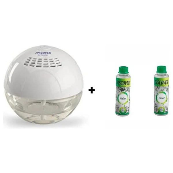 Discover Sihirli Küre Hava Temizleme Makinesi Işıksız + 2 Adet 150 Ml. Relax Solüsyonu - Beyaz - Görsel 6
