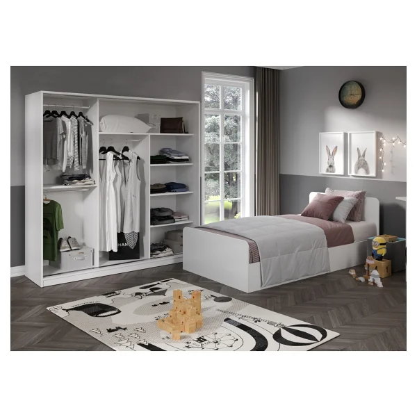 Kzn Home Anemon 3 Parçalı Tek Kişilik Mdf Genç Odası Takımı - Görsel 4