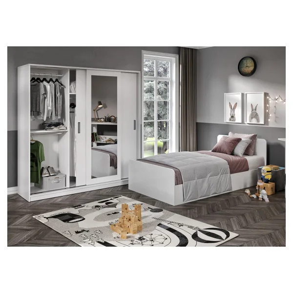 Kzn Home Anemon 3 Parçalı Tek Kişilik Mdf Genç Odası Takımı - Görsel 5