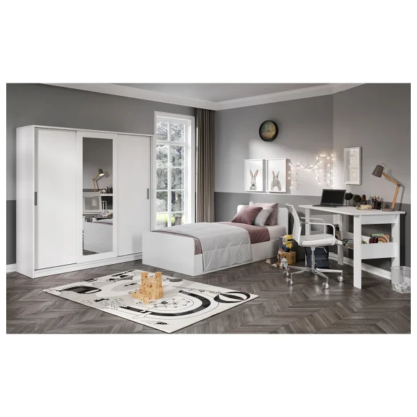 Kzn Home Anemon 3 Parçalı Tek Kişilik Mdf Genç Odası Takımı - Görsel 6