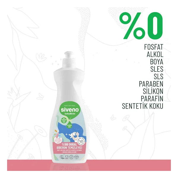Siveno %100 Doğal Bebek Çamaşır Sabunu 750 Ml & Biberon Emzik Temizleyici Elde Bulaşık Sabunu 500 Ml Set - Görsel 4