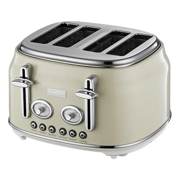 Berghoff Gem Retro Dört Dilim Mint Yeşil Ekmek Kızartma Makinesi - Görsel 6