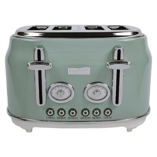 Berghoff Gem Retro Dört Dilim Mint Yeşil Ekmek Kızartma Makinesi - Görsel 2