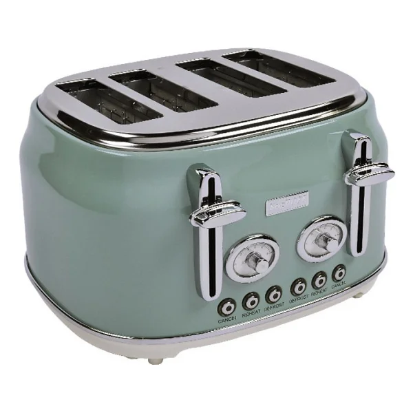 Berghoff Gem Retro Dört Dilim Mint Yeşil Ekmek Kızartma Makinesi - Görsel 3
