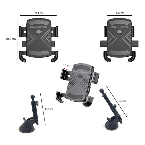Knmaster Tt-600a Vakumlu Araç Telefon Tutucu - Görsel 3