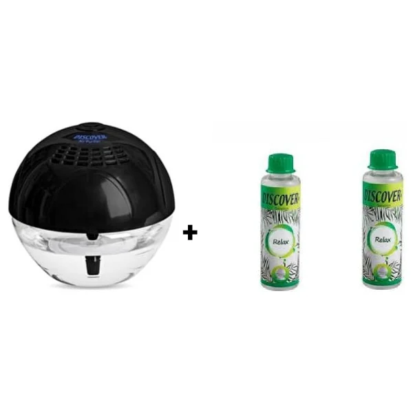 Discover Sihirli Küre Hava Temizleme Makinesi Işıksız Siyah + 2 Adet 150ml Relax Solüsyonu - Görsel 4