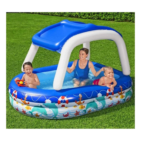 Bestway 54370 213x155x132 Cm Kaptan Gölgelikli Şişme Havuz - Görsel 5
