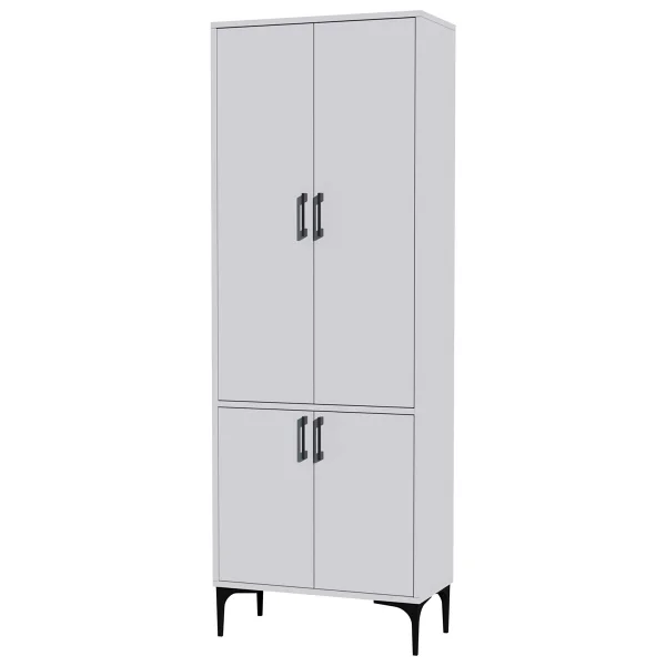 Mezza Royal 5030 Beyaz Askılıklı 4 Kapaklı Portmanto - Görsel 4