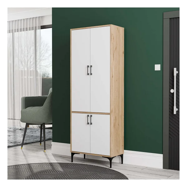 Mezza Royal 5032 Sepet-Beyaz Askılıklı 4 Kapaklı Portmanto - Görsel 6
