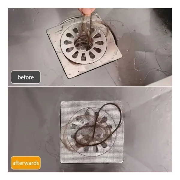 Main Shop 4 Adet Yapışkanlı Tek Kullanımlık Banyo Gider Saç Kıl Tutucu Ve Mutfak Evye Çöp Ayırma Süzgeci - Görsel 2