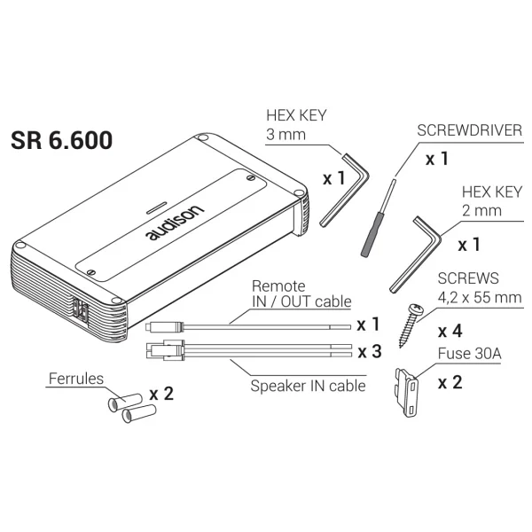 Audison Compact Sr 6.600 Oto Amplifikatör - Görsel 4