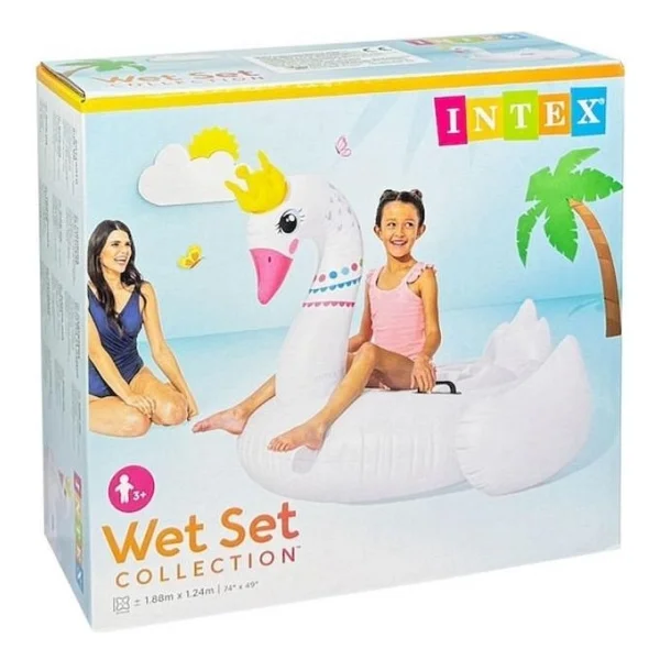 Intex Ibn57562 188x124 Cm Taçlı Kuğu Binici - Görsel 3