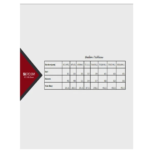 Erdem Erkek Pamuklu Paçalı Külot 1350 - 6 Adet - Beyaz - Görsel 2