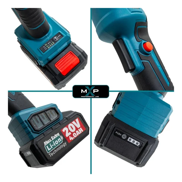 Max Extra Mxp6890 Çift Akülü 4 Ah Taşlama Makinesi - Görsel 7