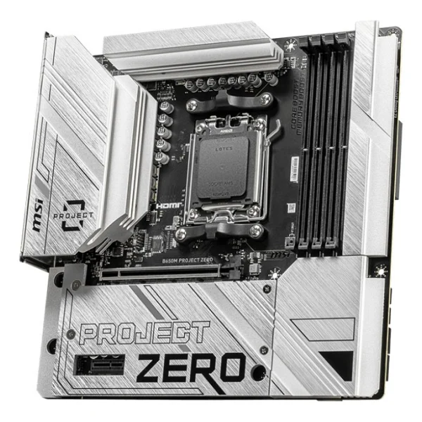 Msı B650m Project Zero Wi-Fi AMD Am5 DDR5 Micro Atx Anakart - Görsel 5
