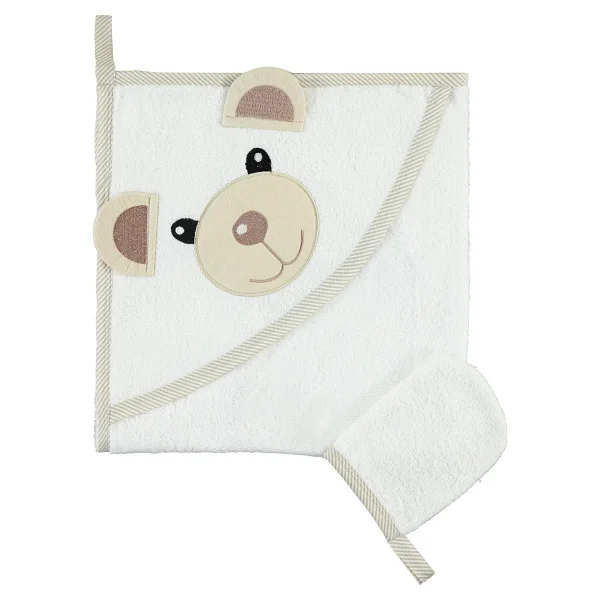 Civil Baby Bebek Keseli Banyo Havlusu 75x75 Cm Kahverengi - Görsel 4