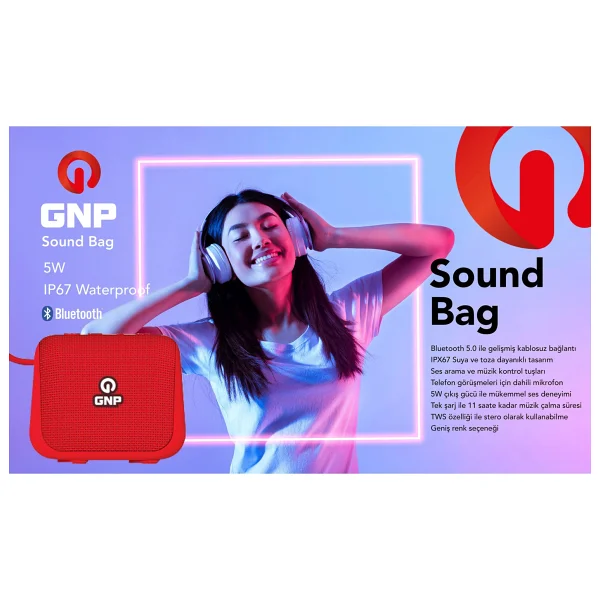 Gnp Sound Bag Bluetooth Hoparlör - Görsel 3