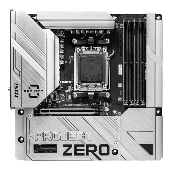 Msı B650m Project Zero Wi-Fi AMD Am5 DDR5 Micro Atx Anakart - Görsel 2