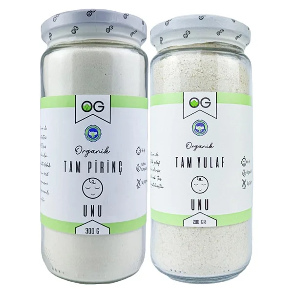 Og Natural 540 G Organik Tam Pirinç Unu Ve Tam Yulaf Unu Seti Bebekler İçin Ek Gıda - Görsel 5