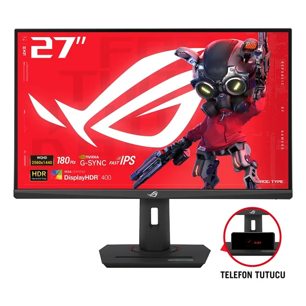 Asus Rog Strix OLED Xg27acdng 26.5" 0.03 Ms 2k Pivot 360 Hz OLED Oyuncu Monitörü - Görsel 8