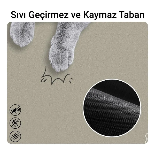 Matgo Pati Food Water Krem Evcil Hayvan Beslenme Matı 50 X 70 Cm - Görsel 3