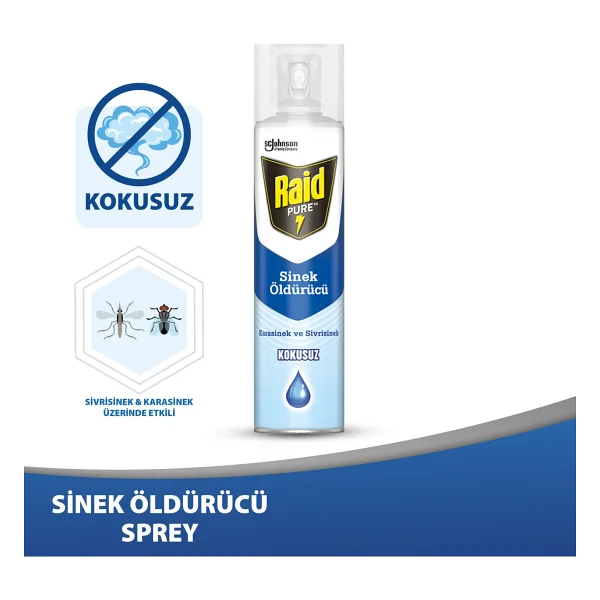 Raid Pure Kokusuz Sinek Öldürücü 300 Ml - Görsel 9