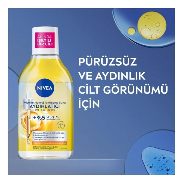 Nivea Aydınlatıcı 400 Ml Makyaj Temizleme Suyu - Görsel 5