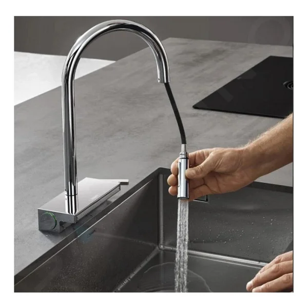 Hansgrohe Aquno Select M81 73831 Spiralli Mutfak Bataryası - Görsel 3