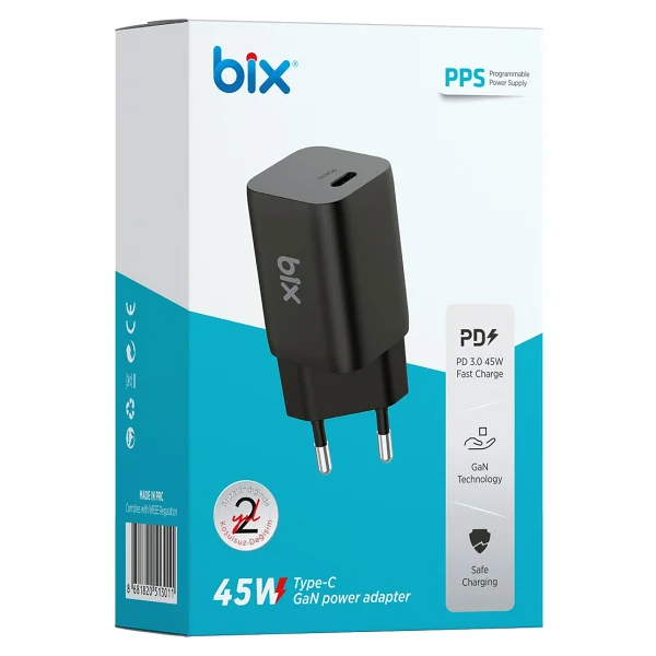 Bix Bx45g 45 W Hızlı Şarj Adaptörü - Görsel 7