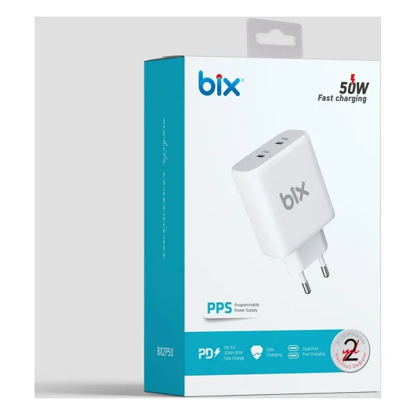 Bix Bx2p50 50 W Hızlı Şarj Adaptörü - Görsel 9