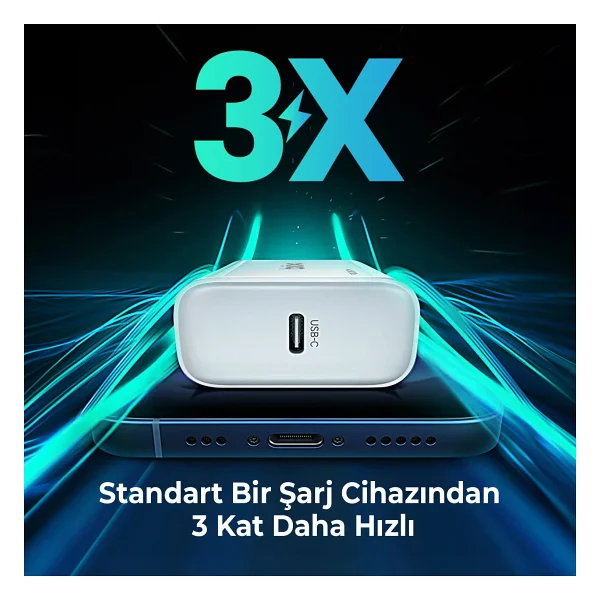 Bix Bx-Pd20ta 20 W Hızlı Şarj Adaptörü - Görsel 2