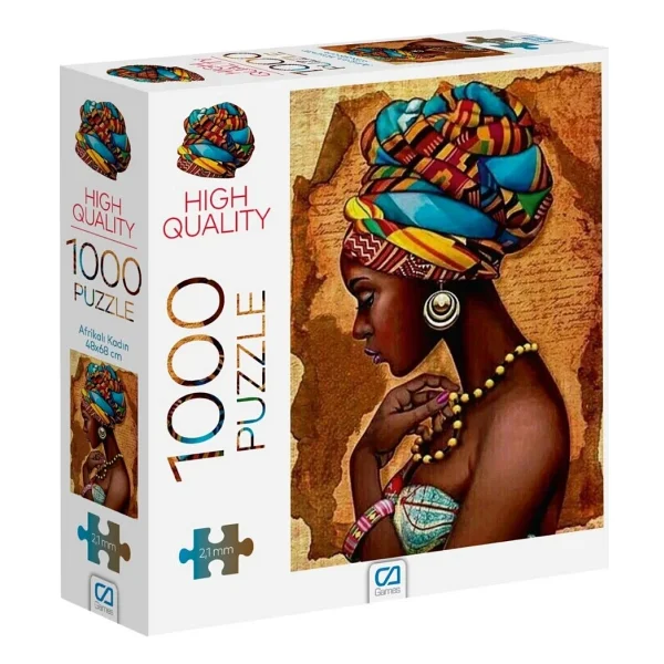 Ca Games 7041 Afrikalı Kadın Puzzle 1000 Parça - Görsel 2