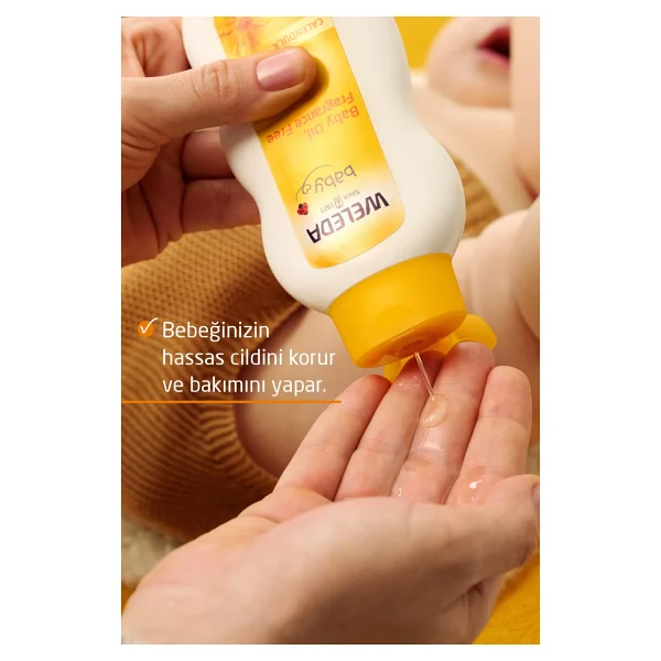 Weleda Calendula Organik Parfümsüz 200 Ml Bebek Yağı - Görsel 9