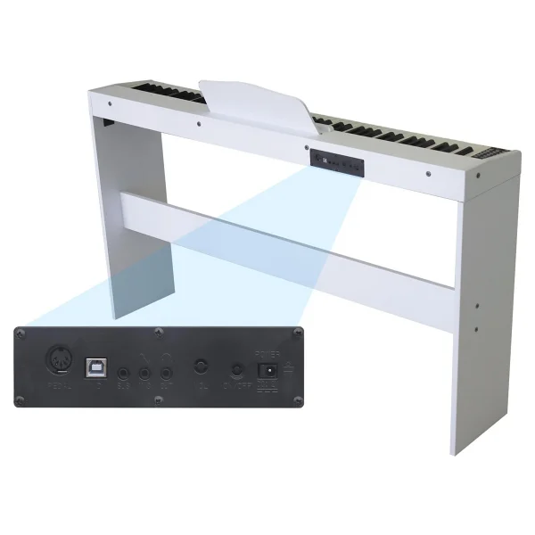Jwin Sdp-88 Tuş Hassasiyetli Beyaz Dijital Piyano - Görsel 5