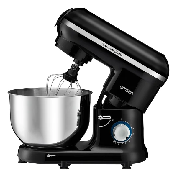 Emsan Bella Gusto Comfort Siyah 1300 W 5.5 Lt Stand Mikser - Görsel 8