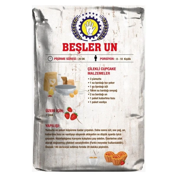 Beşler Un 5 Kg Pastalık Böreklik Un - Görsel 2