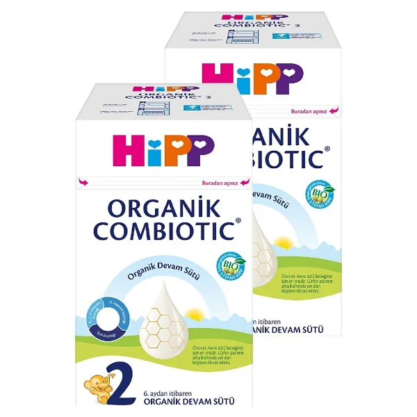 Hipp Organik Combiotic 2 Devam Sütü 600 Gr 2 Adet - Görsel 2