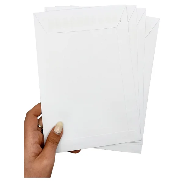 Limmy Zarf A5 Boyutunda Beyaz Torba Zarf 17x25 Cm - 20 Adet - Görsel 5