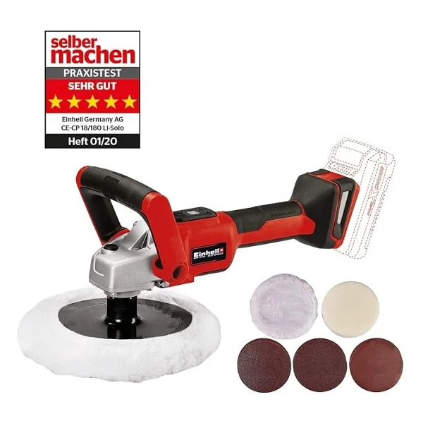 Einhell Ce-Cp 18/180 Li E Tek Akülü 4 Ah Polisaj Makinesi - Görsel 4